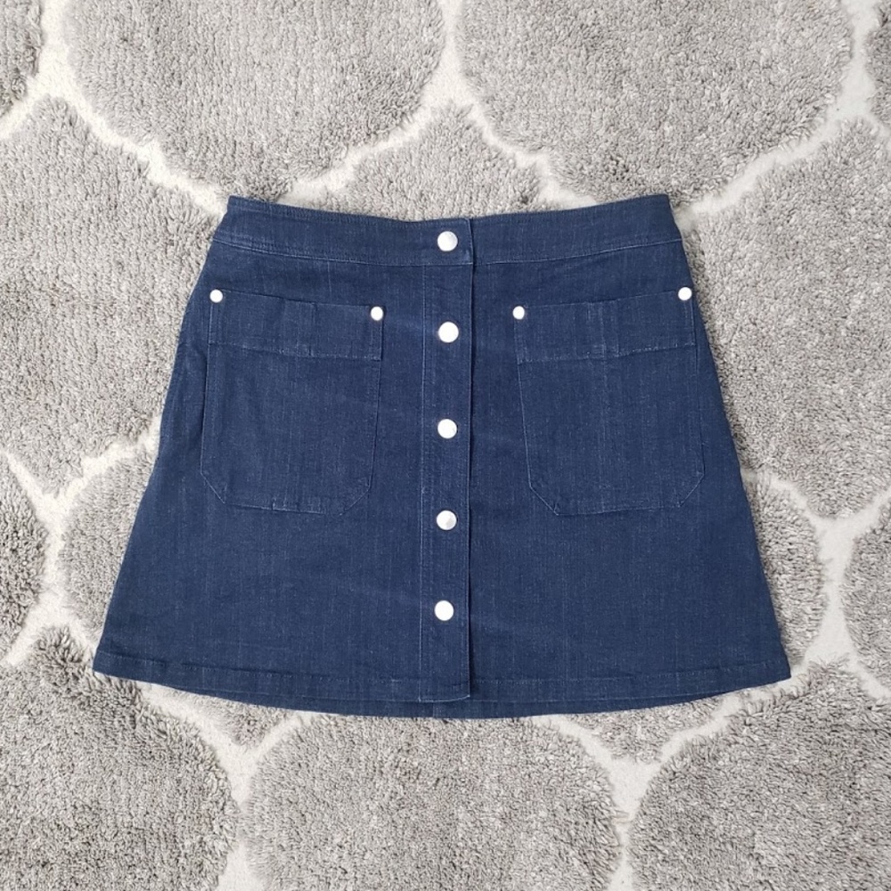 SOLD Rag & Bone Siggy Denim Mini Skirt Sz 0 - Picture 2 of 8